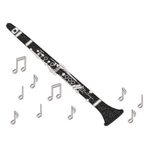 Matriz de bordado Clarinete