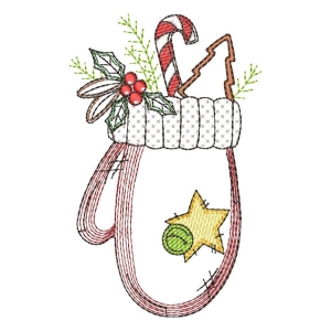 Christmas Ornament (Rippled) Embroidery Design