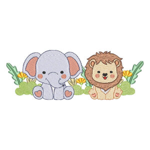 Leão e Elefante Safari (Pontos Leves)