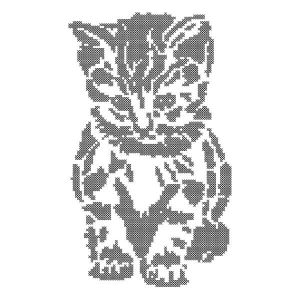 Pet Cat (Cross Stitch) Embroidery Design
