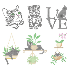 Pet Cat (Cross Stitch) Design Pack