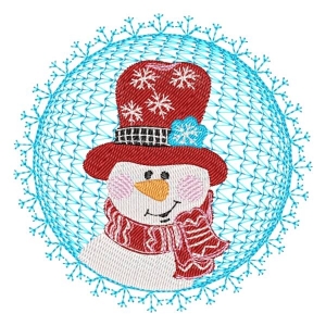 Snowman (Quick Stitch) Embroidery Design