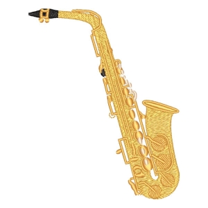 Matriz de bordado Instrumento Musical Saxofone