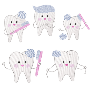 Happy Teeth Design Pack (Quick Stitch)