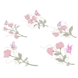 Flowers Arrangements (Quick Stitch) Design Pack