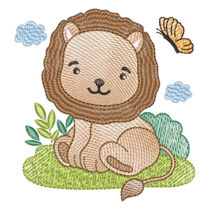 Safari Lion (Quick Stitch) Embroidery Design