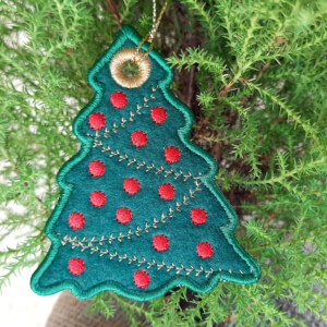 Matriz de bordado Pendurador de Natal (Projeto)