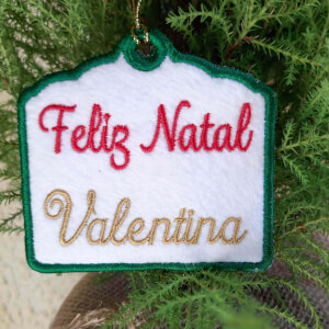 Matriz de bordado Pendurador de Natal (Projeto)