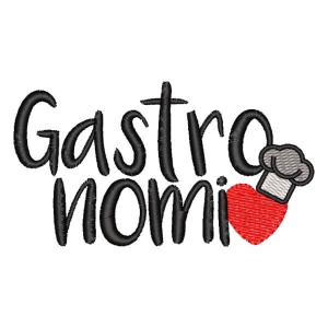 Matriz de bordado Logomarca Gastronomia
