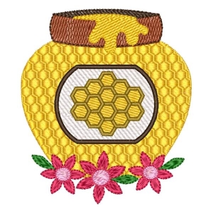 Honey Pot Embroidery Design