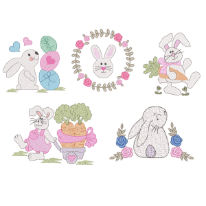Bunnies (Quick Stitch) Design Pack