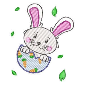 Easter Bunny (Quick Stitch) Embroidery Design