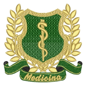 Matriz de bordado Logomarca Medicina