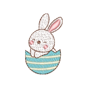 Mini Easter Bunny Embroidery Design