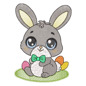 Easter Cute Bunny (Quick Stitch) Embroidery Design