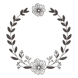 Traditional Frame Embroidery Design
