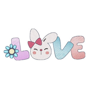 Easter Love (Quick Stitch) Embroidery Design