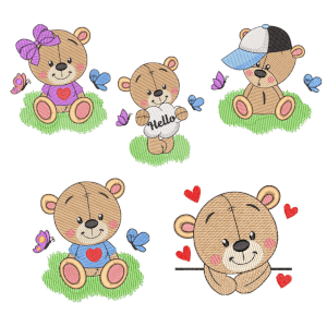 Cute Bears (Quick Stitch) Design Pack