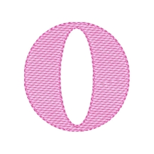 Letter O Uppercase Embroidery Design