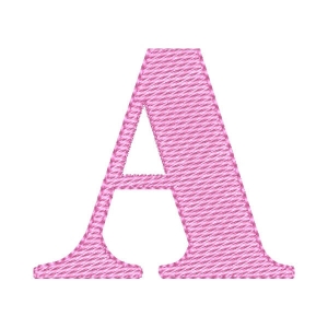 Letter A Uppercase Embroidery Design