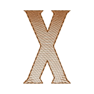 Uppercase Alphabet Letter Y (Quick Stitch) Embroidery Design