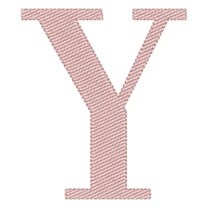 Form Alphabet Letter Y Embroidery Design