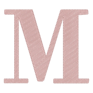 Form Alphabet Letter M Embroidery Design