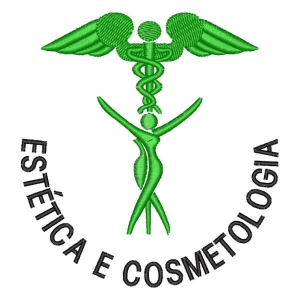 Matriz de bordado Logomarca Estética e Cosmetologia