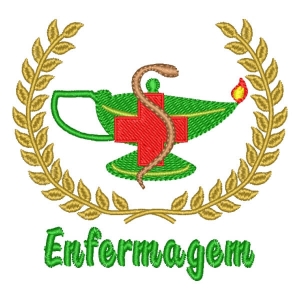 Matriz de bordado Logomarca Enfermagem