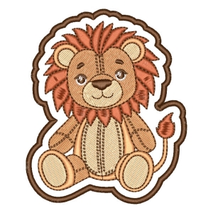 Cute Lion (Patch) Embroidery Design