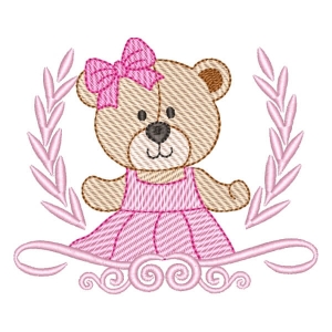 Bear in Frame (Quick Stitch) Embroidery Design