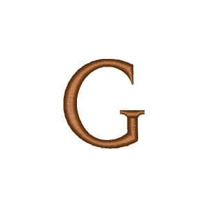 Simple Letter G Embroidery Design