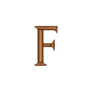 Simple Letter F Embroidery Design