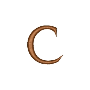 Simple Letter C Embroidery Design