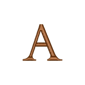 Simple Letter A Embroidery Design