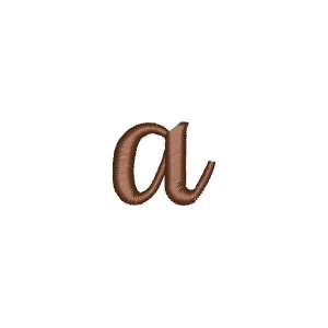 Cursive Alphabet Letter a Embroidery Design
