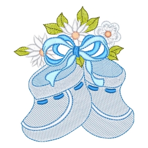 Baby Shoes (Quick Stitch) Embroidery Design