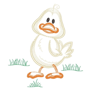 Farm Duck (Rippled) Embroidery Design