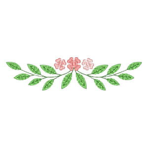 Matriz de bordado Galho Floral