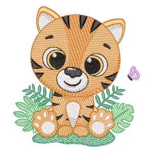 Safari Tiger (Quick Stitch) Embroidery Design