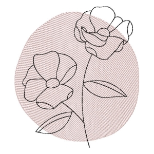 Flor em Contorno