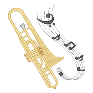 Matriz de bordado Trombone