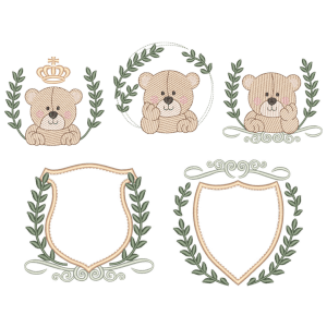 Bears and Frames (Quick Stitch) Design Pack