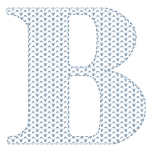 Stylish Letter B Embroidery Design