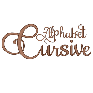 Cursive Alphabet Design Pack