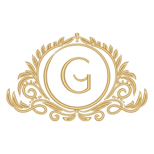 Letra G em Moldura