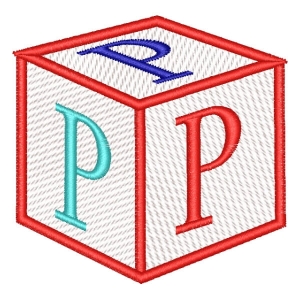 Alfabeto Cubo Letra P