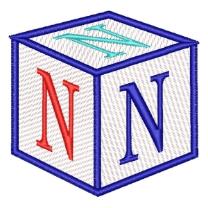 Alfabeto Cubo Letra N