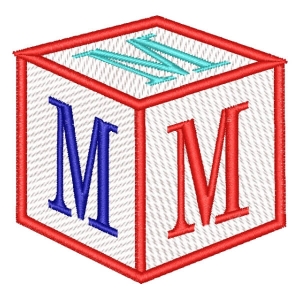 Alfabeto Cubo Letra M