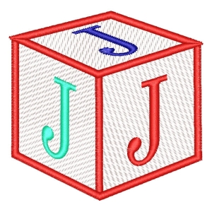 Alfabeto Cubo Letra J
